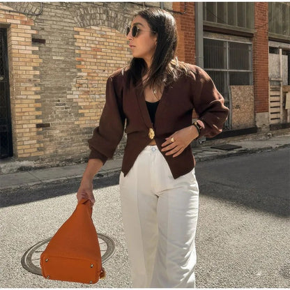 KYLE | Minimalistischer Strickcardigan mit V-Ausschnitt