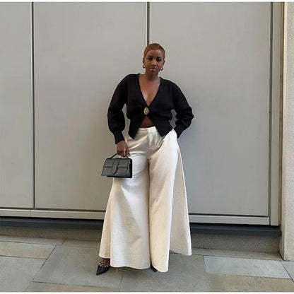 KYLE | Minimalistischer Strickcardigan mit V-Ausschnitt