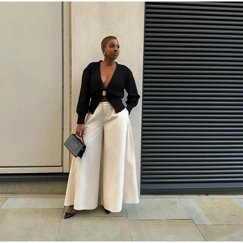 KYLE | Minimalistischer Strickcardigan mit V-Ausschnitt