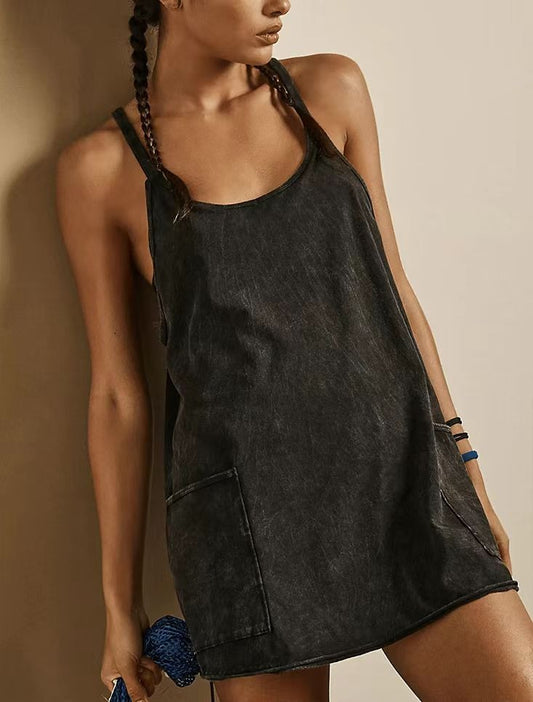 ESMEE | Acid-Wash Minikleid