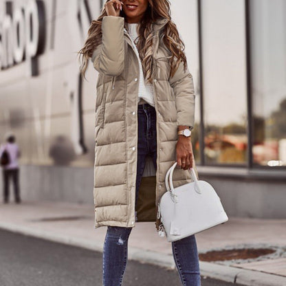 JANA | Zeitloser mittellanger Mantel mit Kapuze