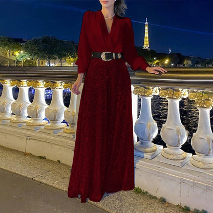 MARIA | Zeitloser Jumpsuit mit V-Ausschnitt