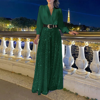 MARIA | Zeitloser Jumpsuit mit V-Ausschnitt