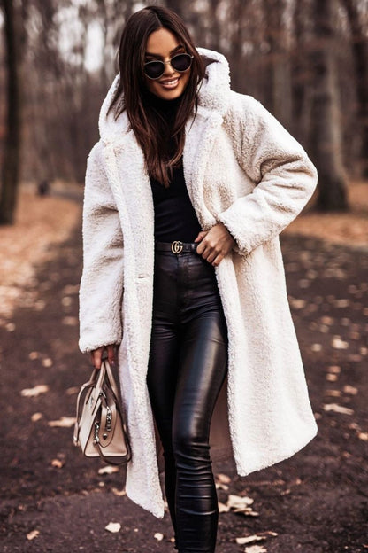 ZARA | Langer Teddy-Mantel