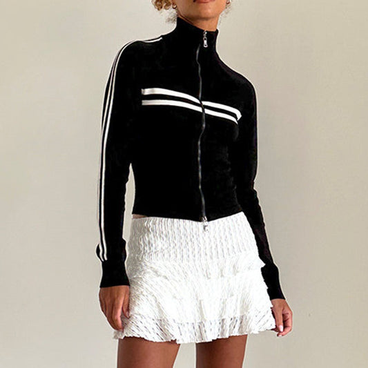 ADELAIDE | Retro-Streifen-Jacke