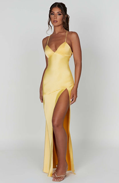 VELINA | Schlitz-Kleid