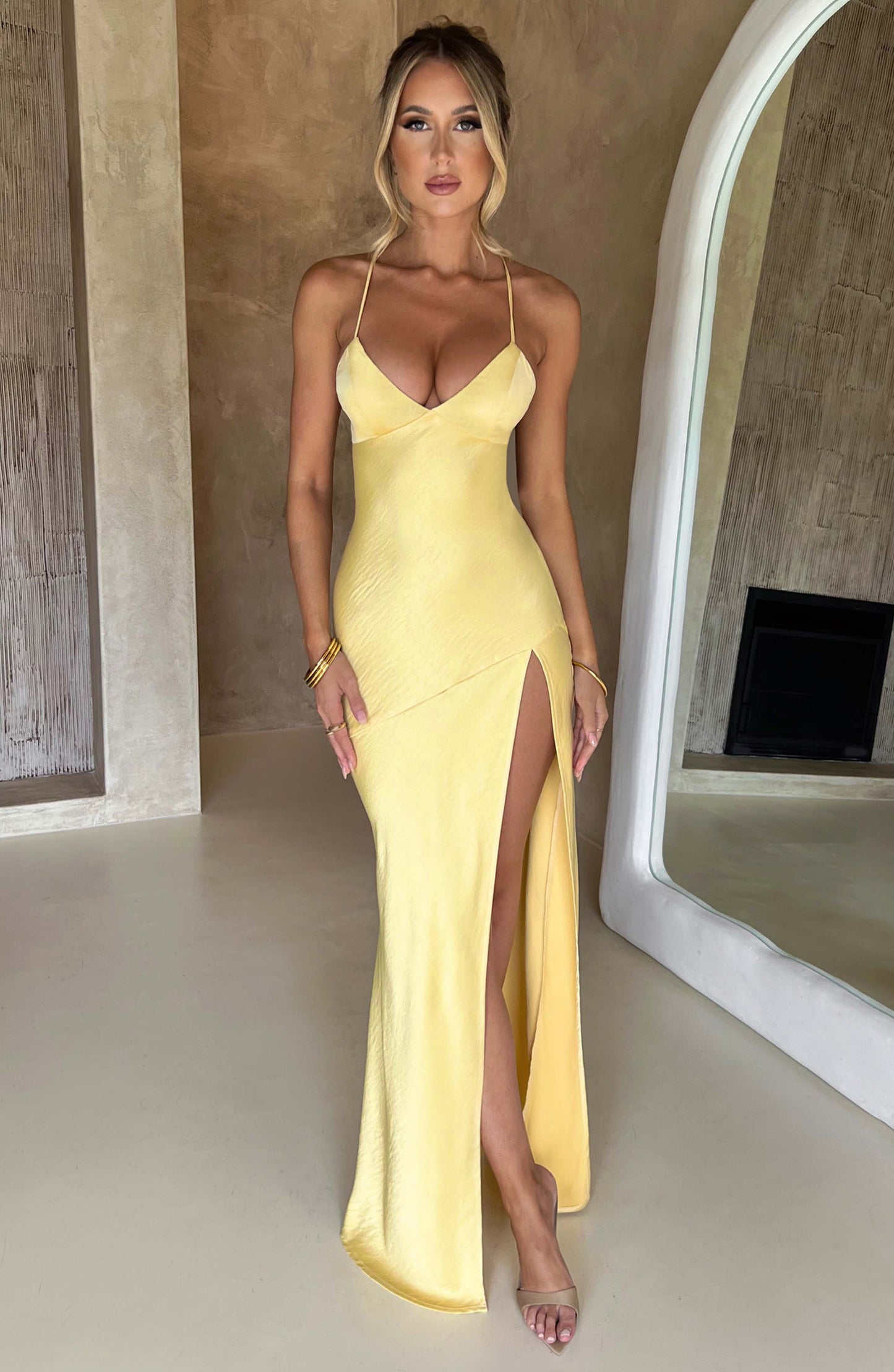 VELINA | Schlitz-Kleid