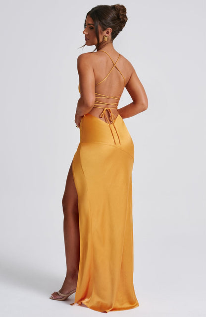 VELINA | Schlitz-Kleid