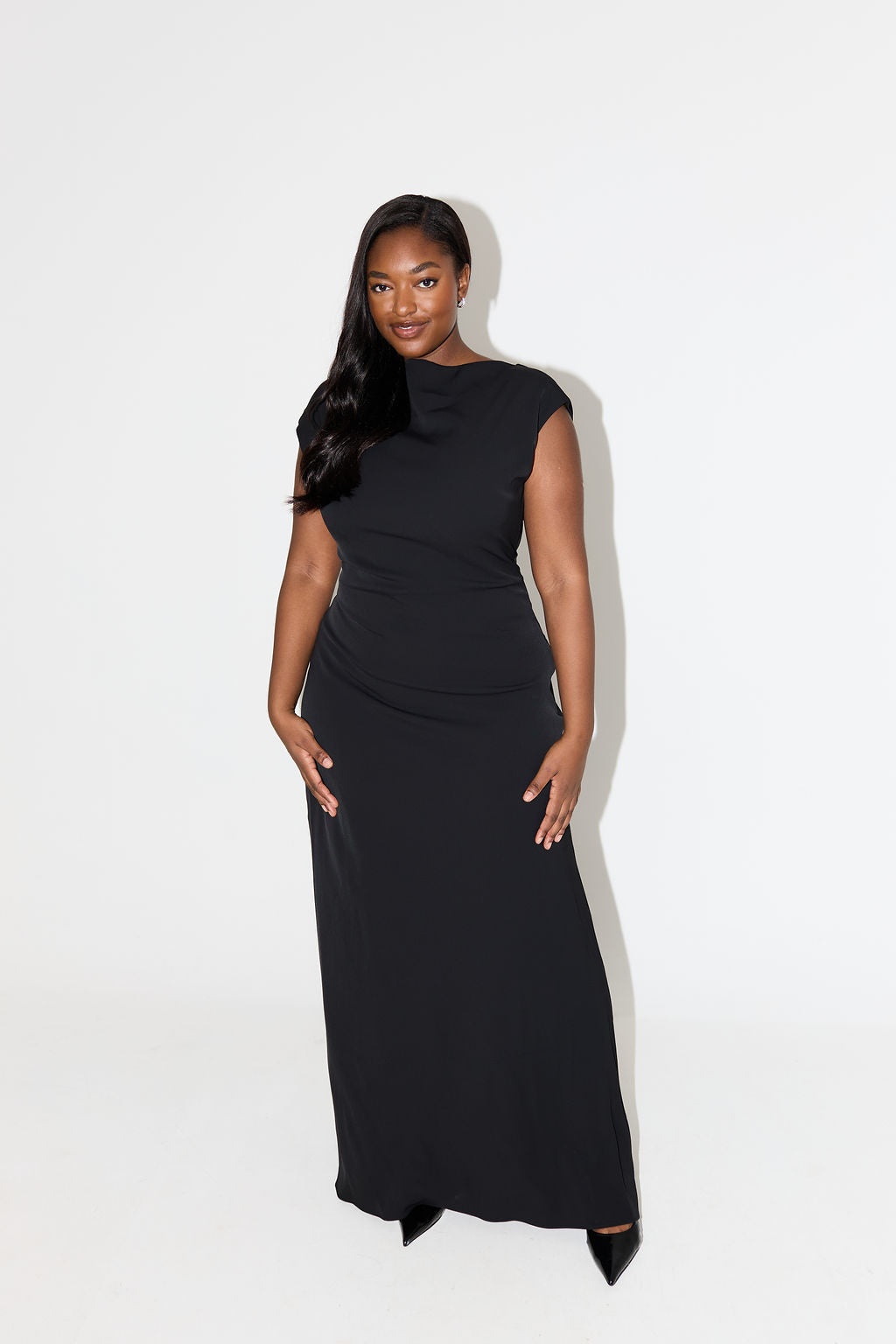 LOTTA - Drapiertes Maxikleid