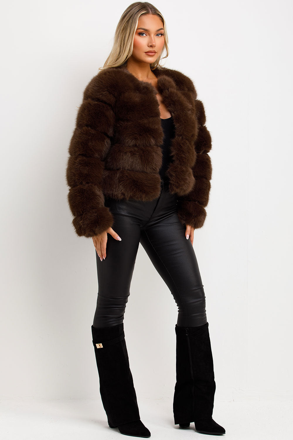 ROSIE | Glamouröse Faux-Fur Jacke