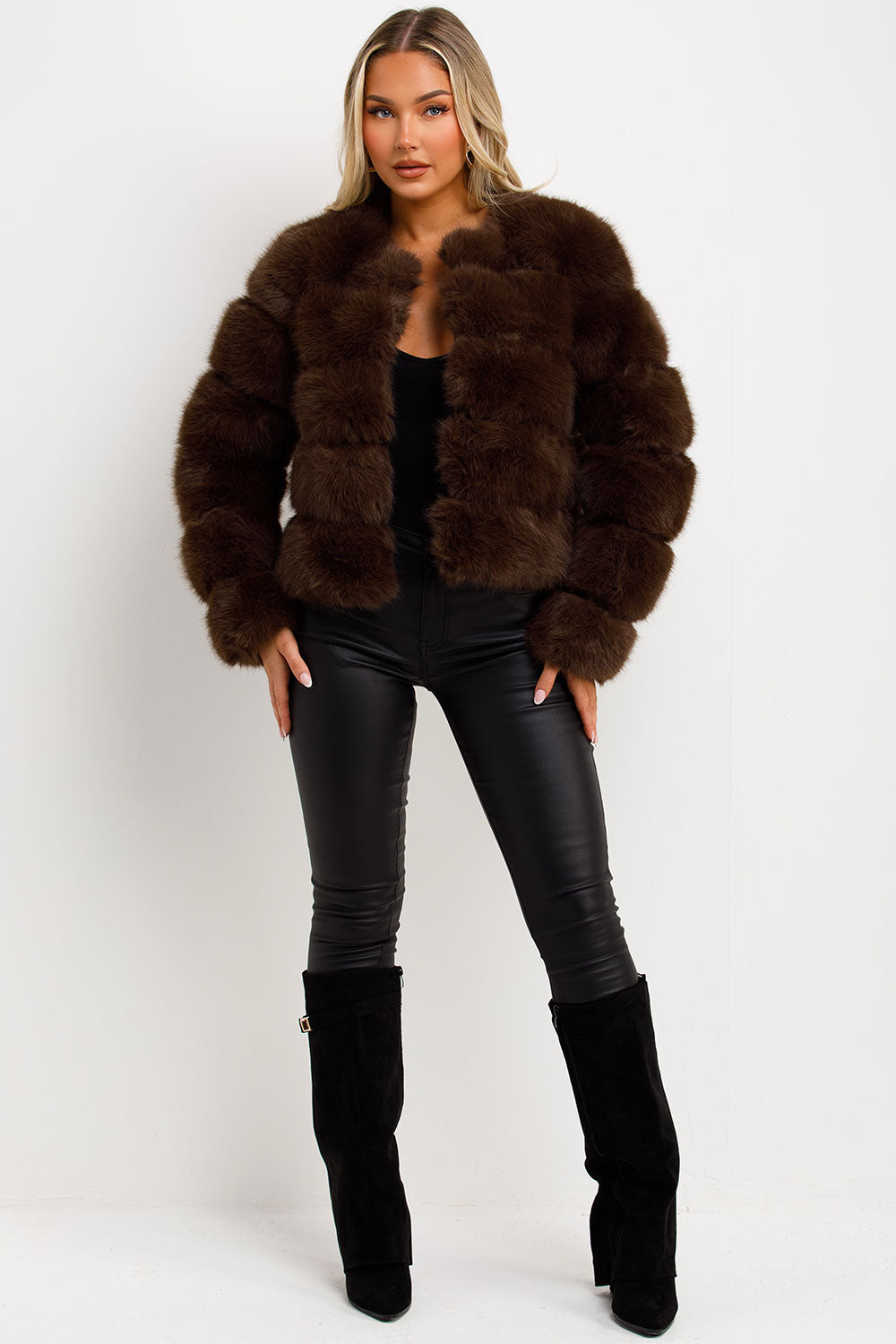 ROSIE | Glamouröse Faux-Fur Jacke