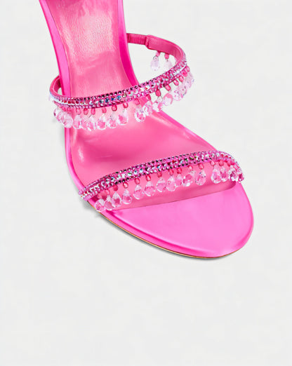 ADELIA | High-Heel-Sandalen mit Wickelriemen