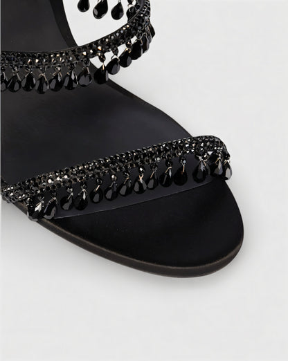 ADELIA | High-Heel-Sandalen mit Wickelriemen