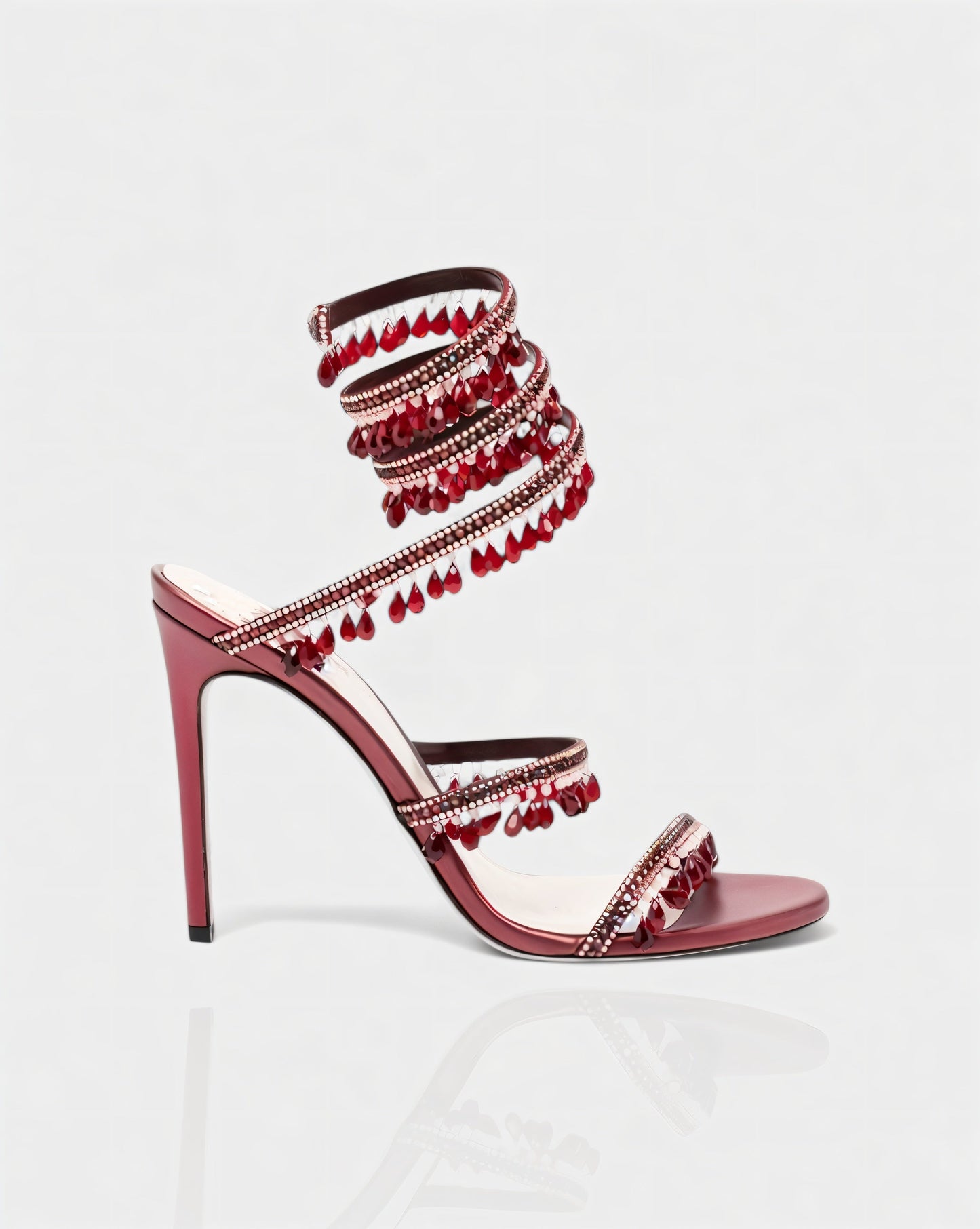 ADELIA | High-Heel-Sandalen mit Wickelriemen