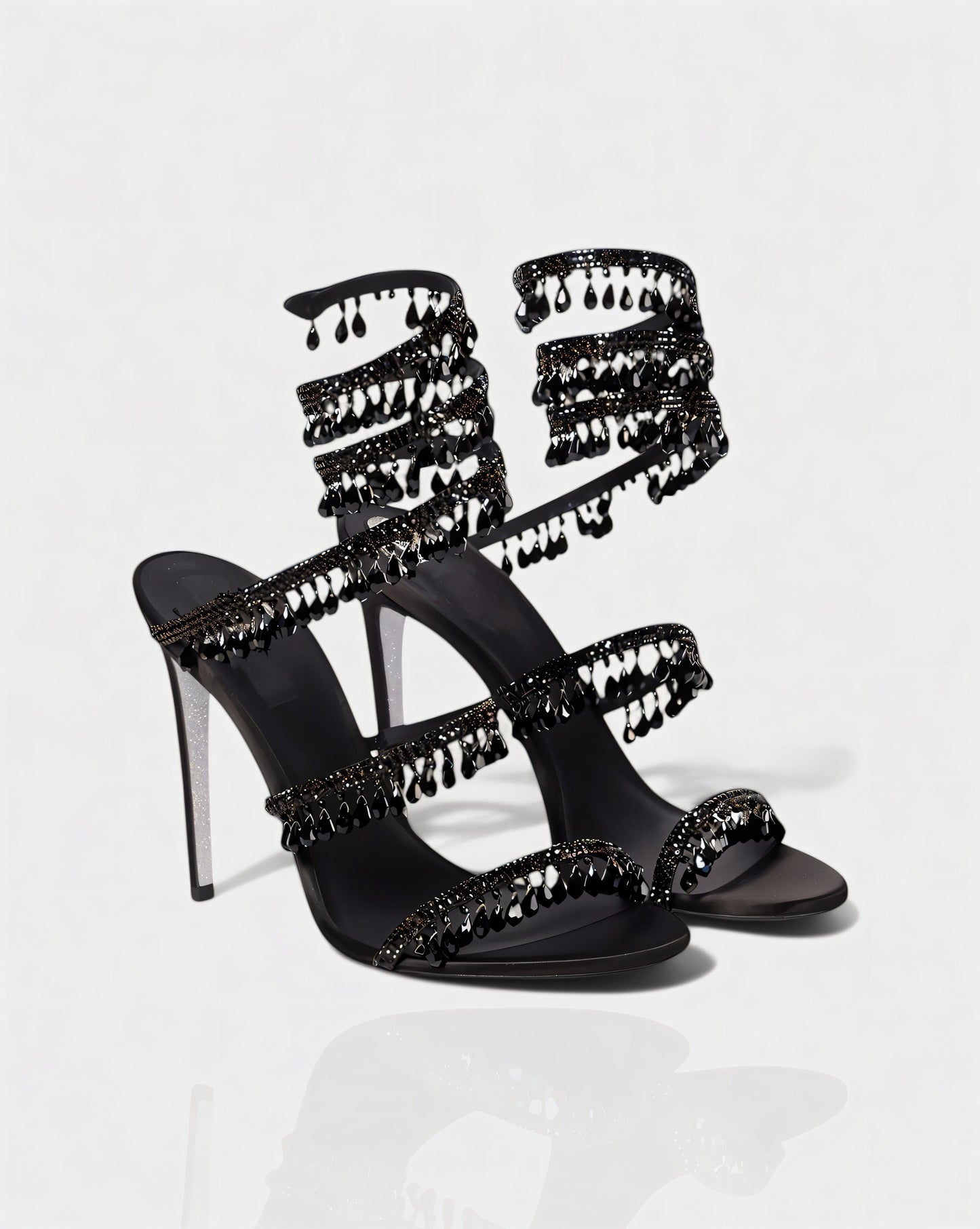 ADELIA | High-Heel-Sandalen mit Wickelriemen