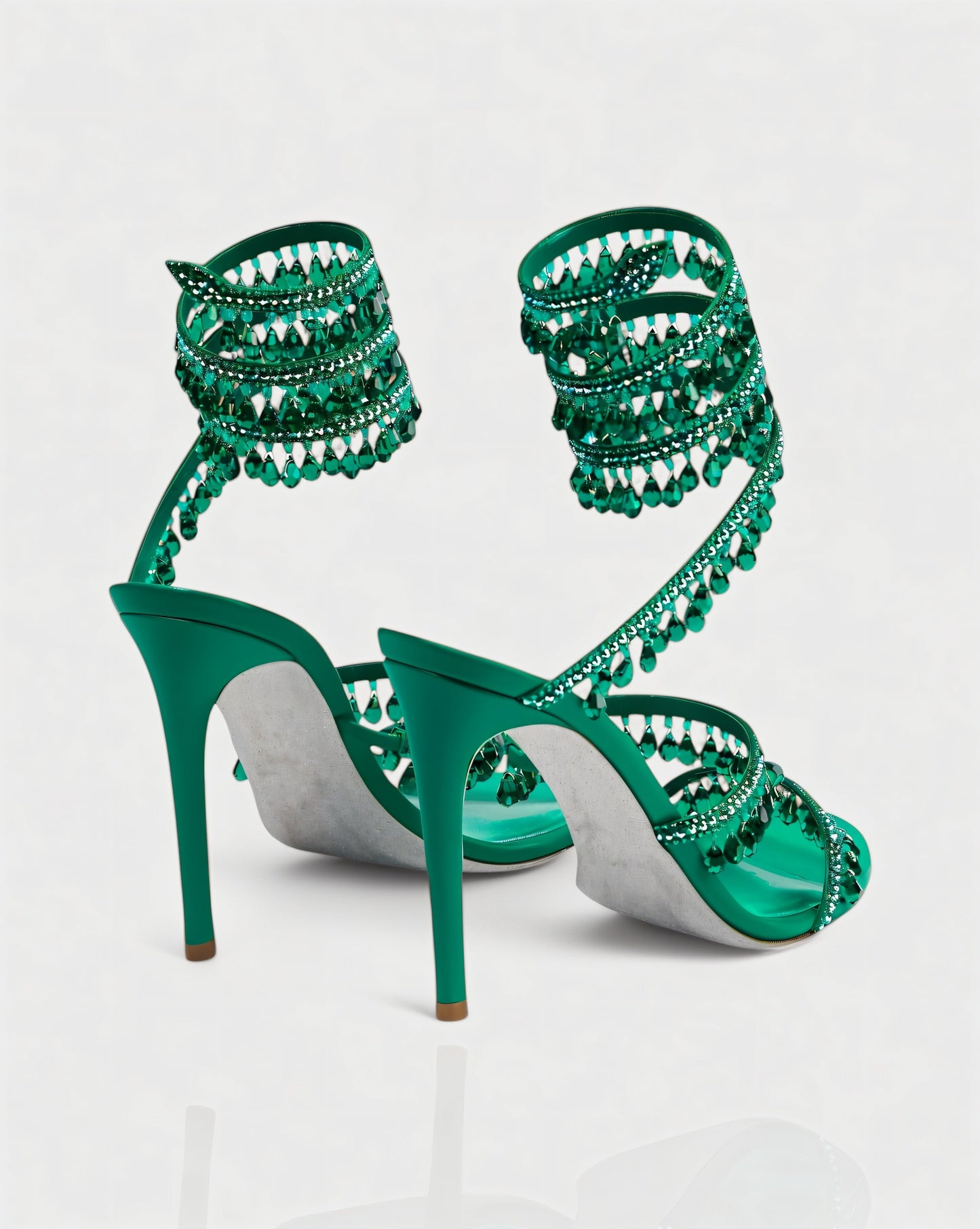 ADELIA | High-Heel-Sandalen mit Wickelriemen