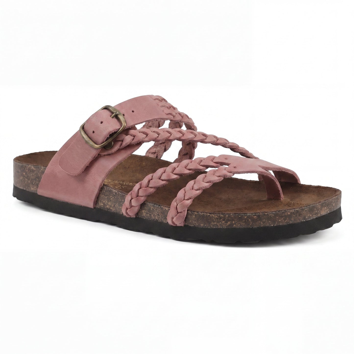 HANNE | Flache Sandalen mit Geflochtenen Riemen