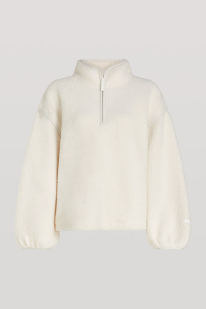 CAROLINE | Fleece-Pullover mit halbem Reißverschluss