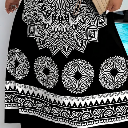 MINA | Ärmelloses Boho-Maxikleid