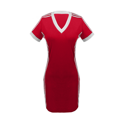 NOREEN | Sportliches V-Ausschnitt-Minikleid