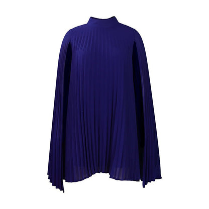 SAVANNAH | Plissiertes Midikleid mit Cape-Ärmeln