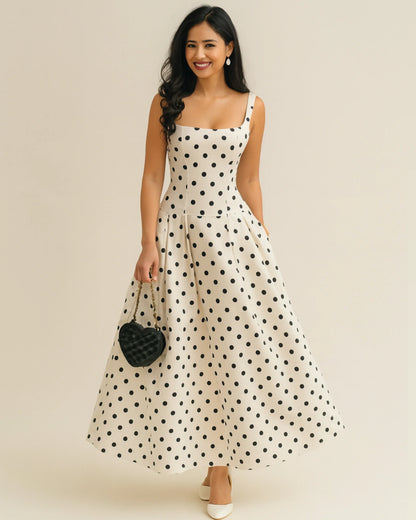 SARAH | Polka Dots Midikleid